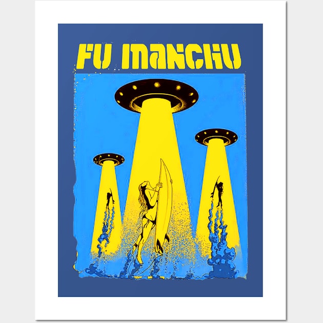 Fu Manchu Wall Art by CosmicAngerDesign